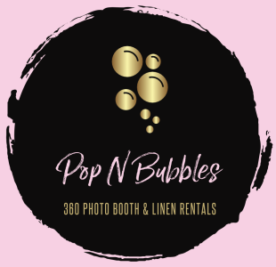 Pop and bubbles logo